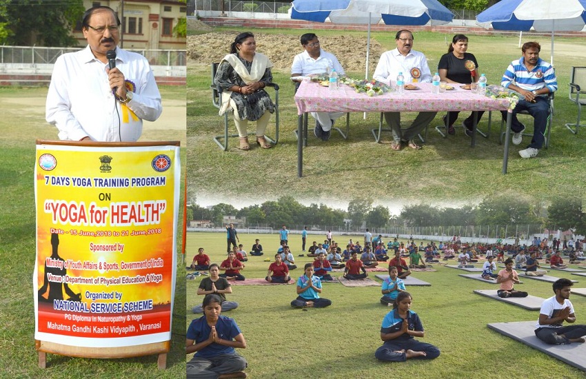 Mahatma Gandhi Kashi Vidyapith Yoga training camp