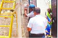 Three hundred meters repairs in bhilwara