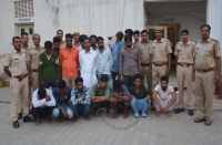 Gamble 17 arrested in bhilwara