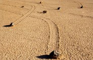 USA California Death Valley Sliding Stones