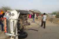 Road accident in bhilwara