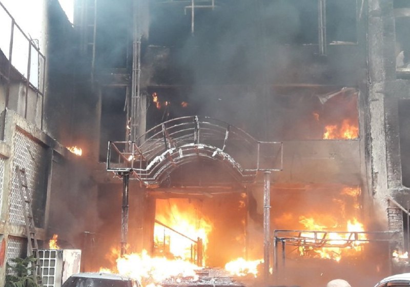 Fire in hotel virat international Charbagh railway station lucknow