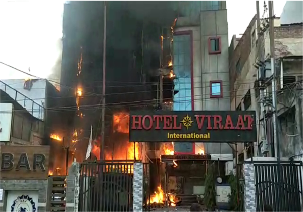 fire in SSJ International hotel