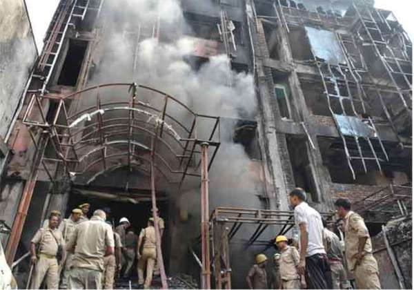 fire in SSJ International hotel