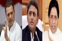 Akhilesh Yadav, Rahul Gandhi, Mayawati