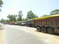 On the second day too heavy vehicles were not entered in the city, in
