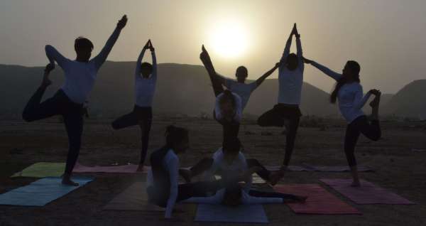 International Yoga Day : Energetic photos of yoga day in alwar