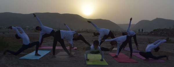 International Yoga Day : Energetic photos of yoga day in alwar