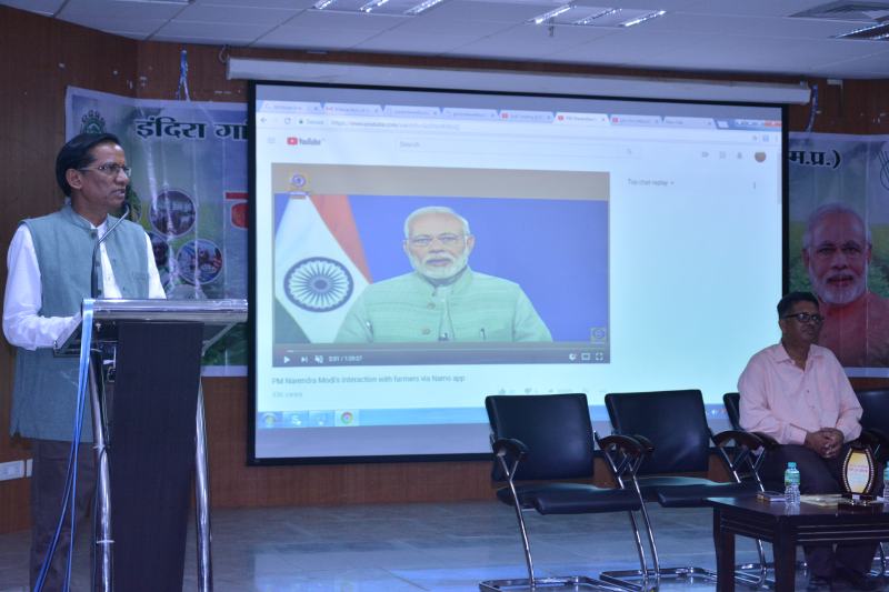 Farmers' seminar on organized farming seminar on KRIST in IGNTU