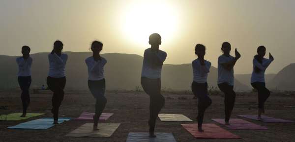 International Yoga Day : Energetic photos of yoga day in alwar