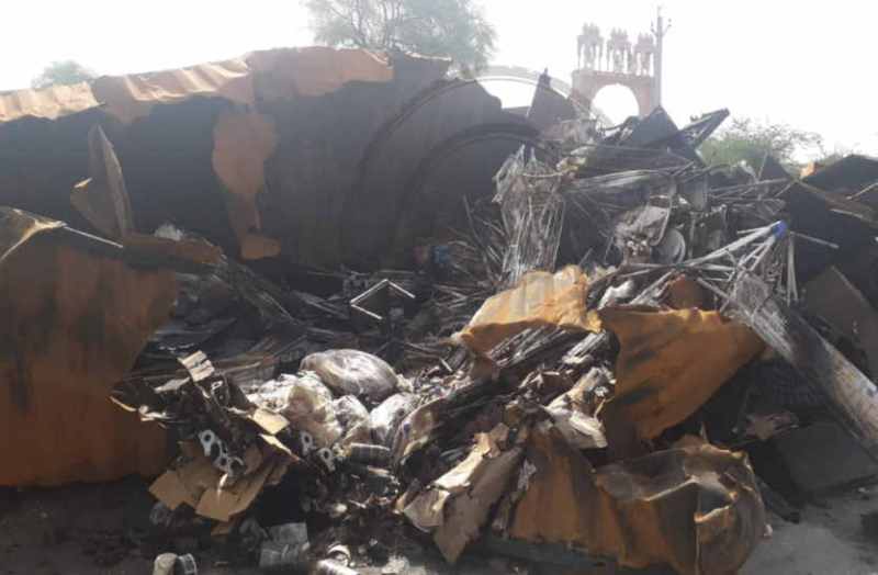 Road accident in bhilwara