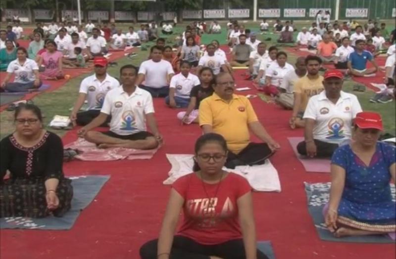 Yoga day celebration