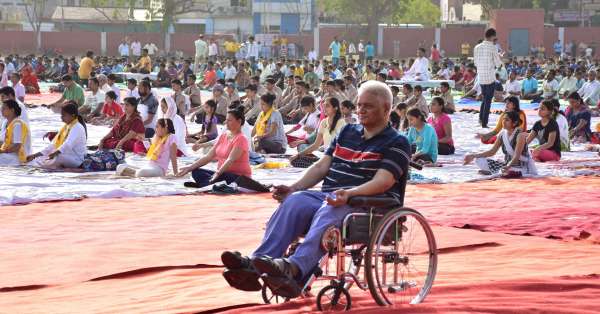 International yoga day in Bikaner