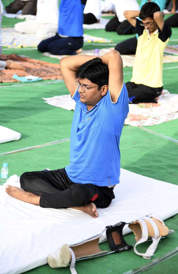 International yoga day in Bikaner