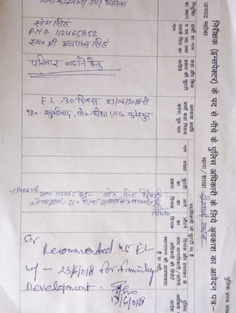 UPP. uttar pradesh police, DGP om prakash singh, Mahoba SP, leave for sex, kanpur crime news, crime news, up crime news, som singh