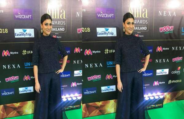 IIFA AWARDS 2018 stares in black dress