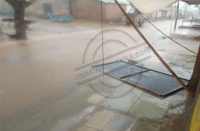 Rain and hail with wind in bhilwara