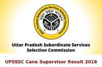 UPSSSC Cane Supervisor Final Result 