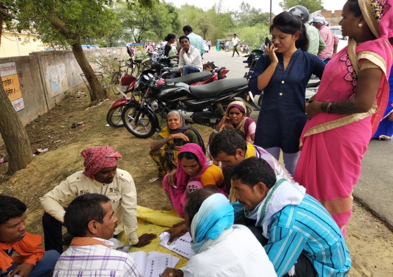 Voters search his name