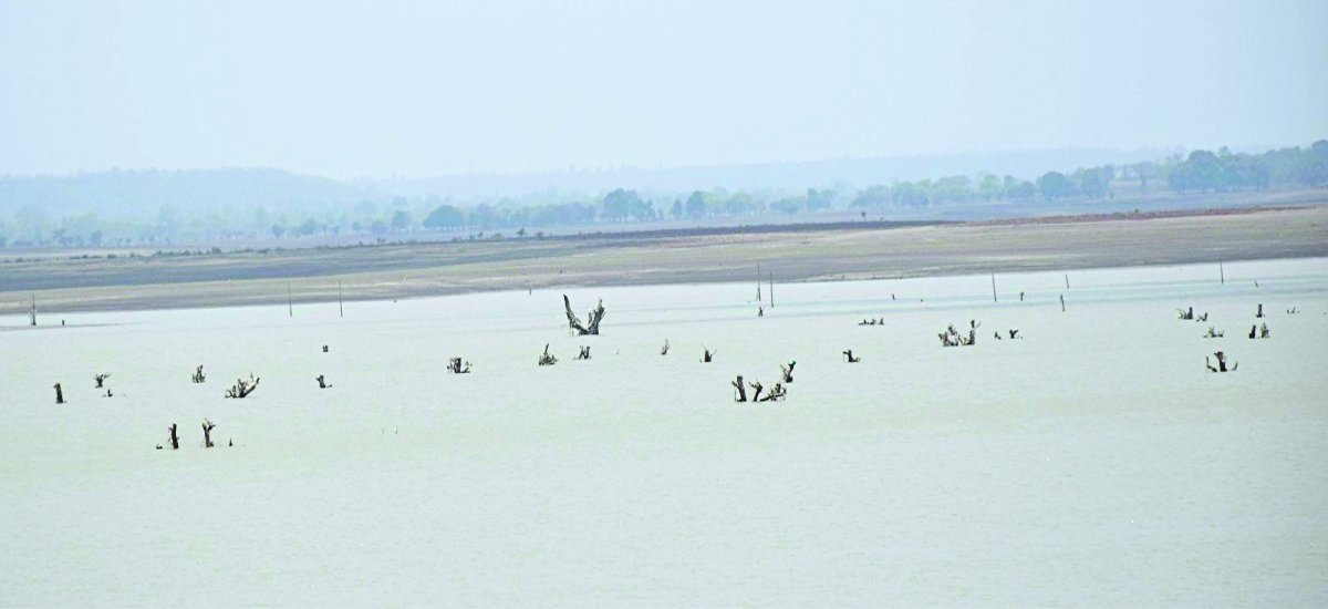 Rajghat dam water level dropped