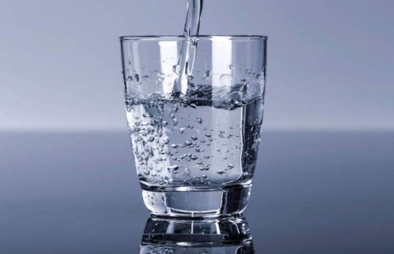 A glass of water