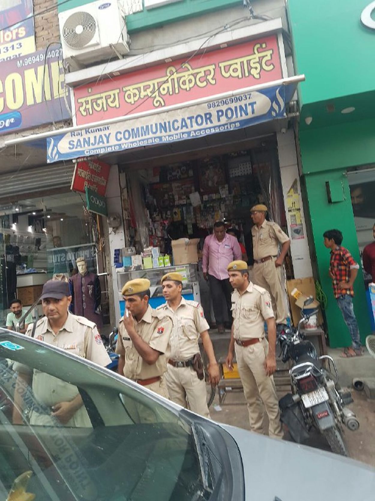 police taking action against shop owner