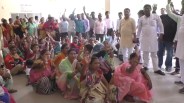 Shiksha Mitra protest against BLO duty in Barabanki