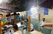 Bank running under tarpaulin in bhilwara