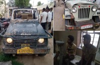 Police jeep collision