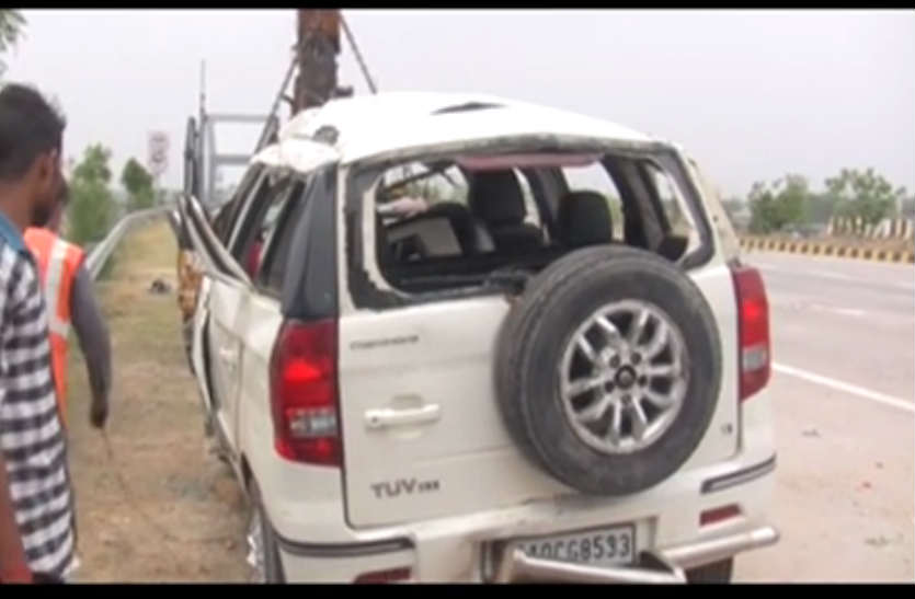 Yamuna Expressway Accident : यमुना एक्सप्रेसवे पर हादसा, चार की मौत, छह घायल