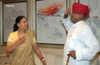 kirodi lal gurjar with vasundhara 