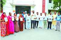 Memorandum given to the Collector in bhilwara