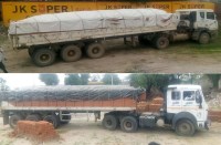 Illegal gravel mining