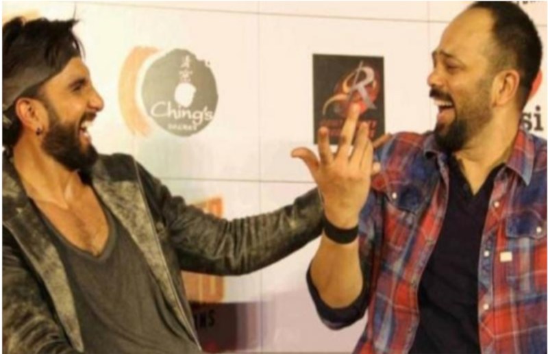 rohit shetty celebrates ranveer singhs birthday on simmba set