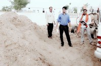 Action on illegal dump of sand in panna