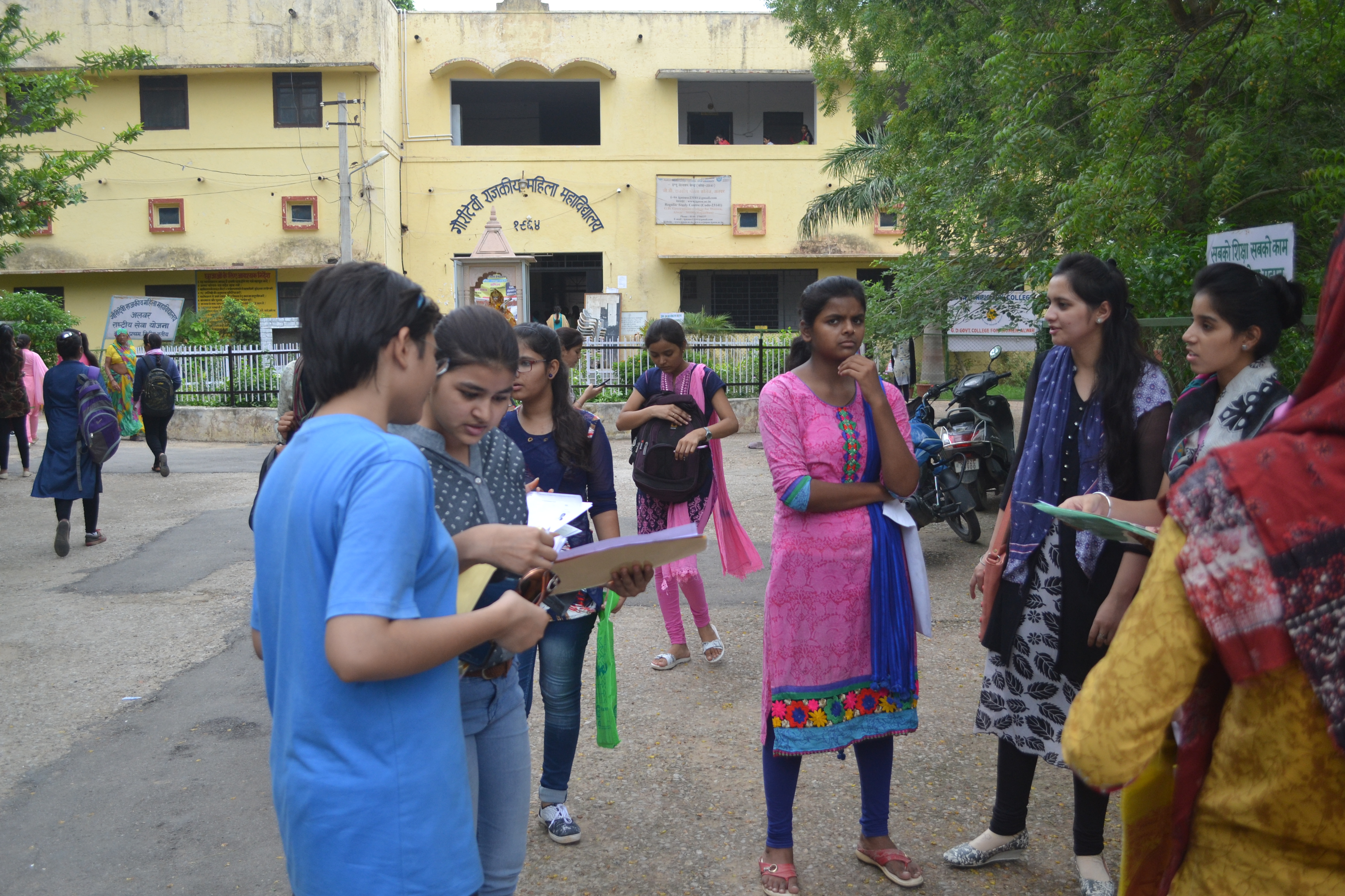 Alwar : student excited for college admission