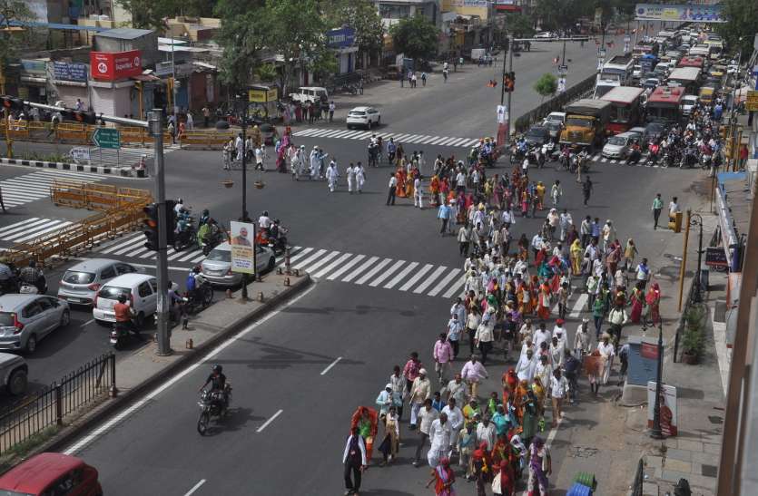 traffic jam in jaipur