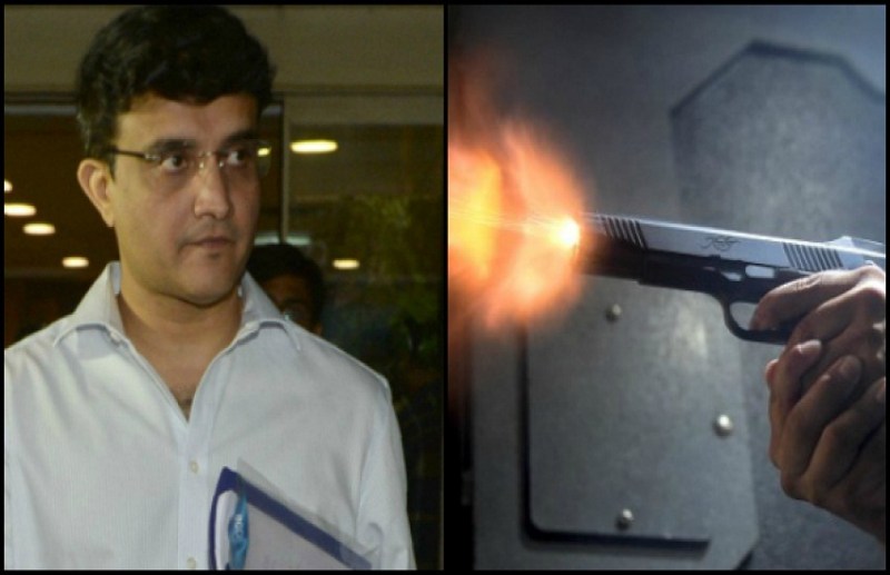 saurav gun incident