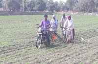Iron Haldar on bike farming in bhilwara