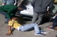  Drunken stunt on the highway shown by car, escaped death