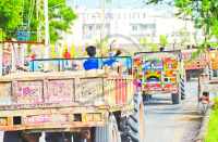 Illegal gravel mining in bhilwara