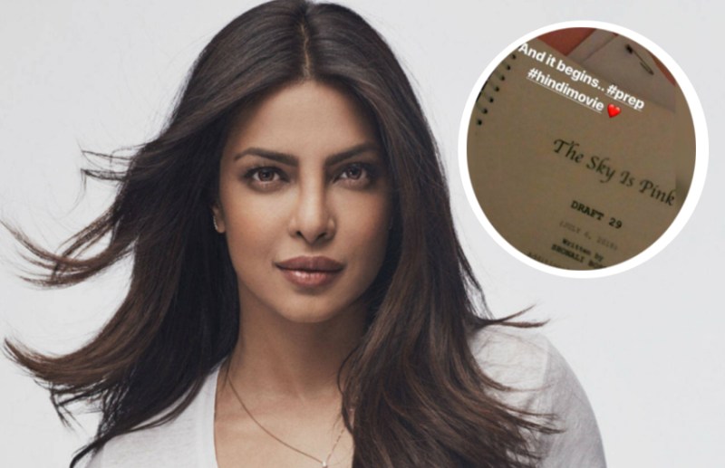 priyanka chopra new movie the sky is pink shooting start