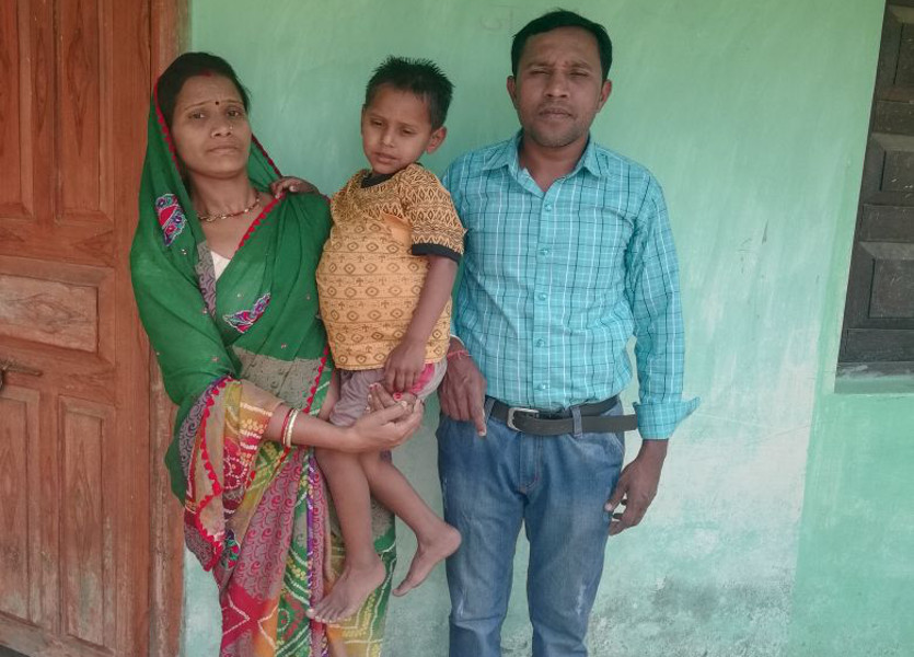 Ashwin with his parents