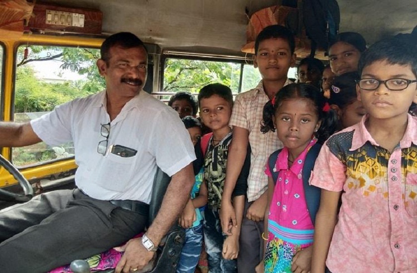 for students karnataka udupi teacher becomes bus driver