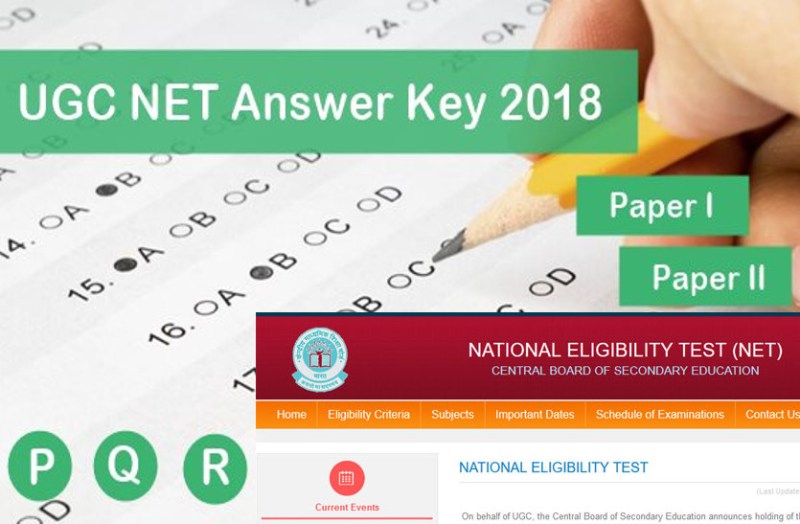 UGC NET Exam 2018 Answer Key