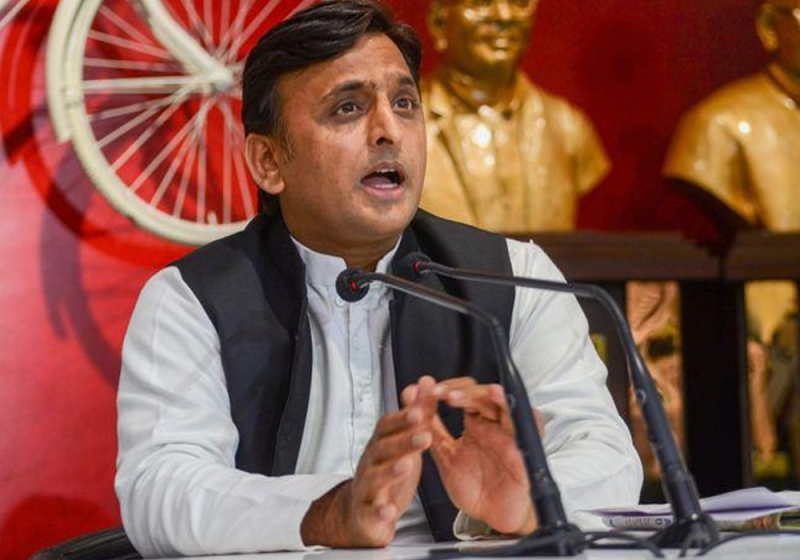 Akhilesh Yadav cycle Yatra in Uttar Pradesh