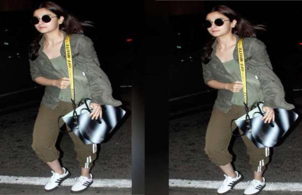 alia bhatt spotted at airport with cost handbag