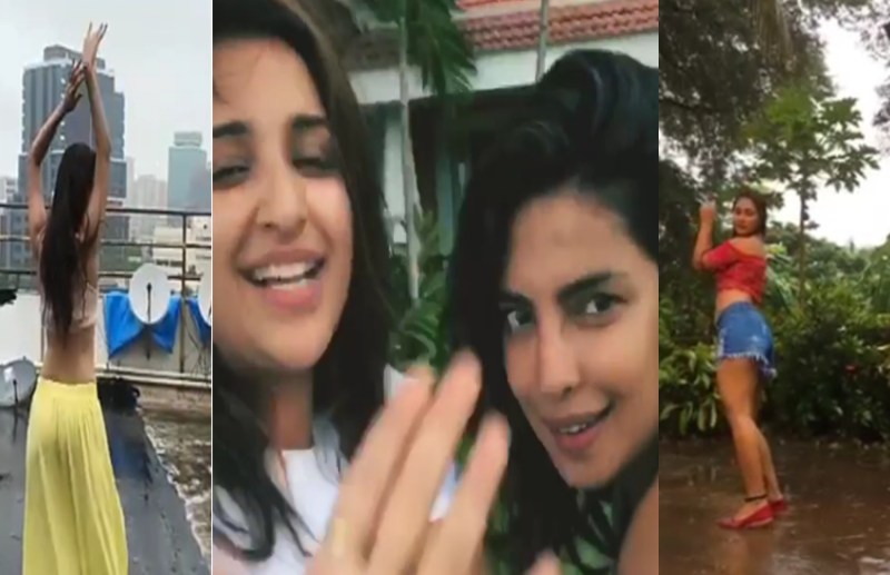 hot bollywood actresses rain dance video