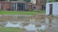 Rewa's gov school campus got waterlogged in slight rain