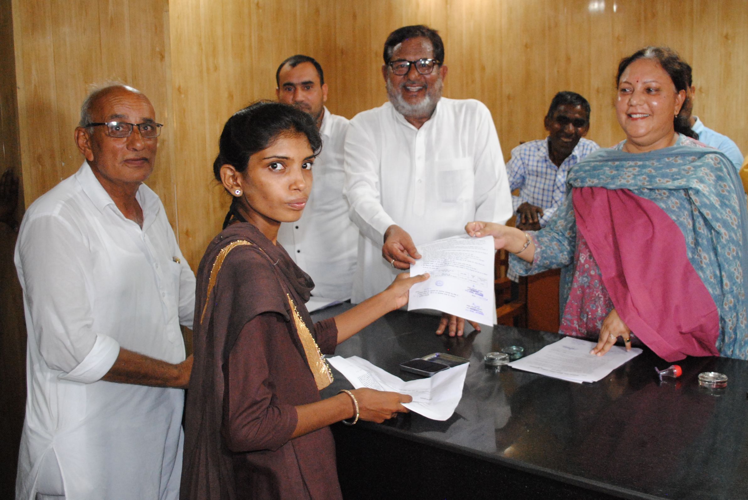 municipal commissioner giving joining letter